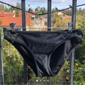 black bikini bottom